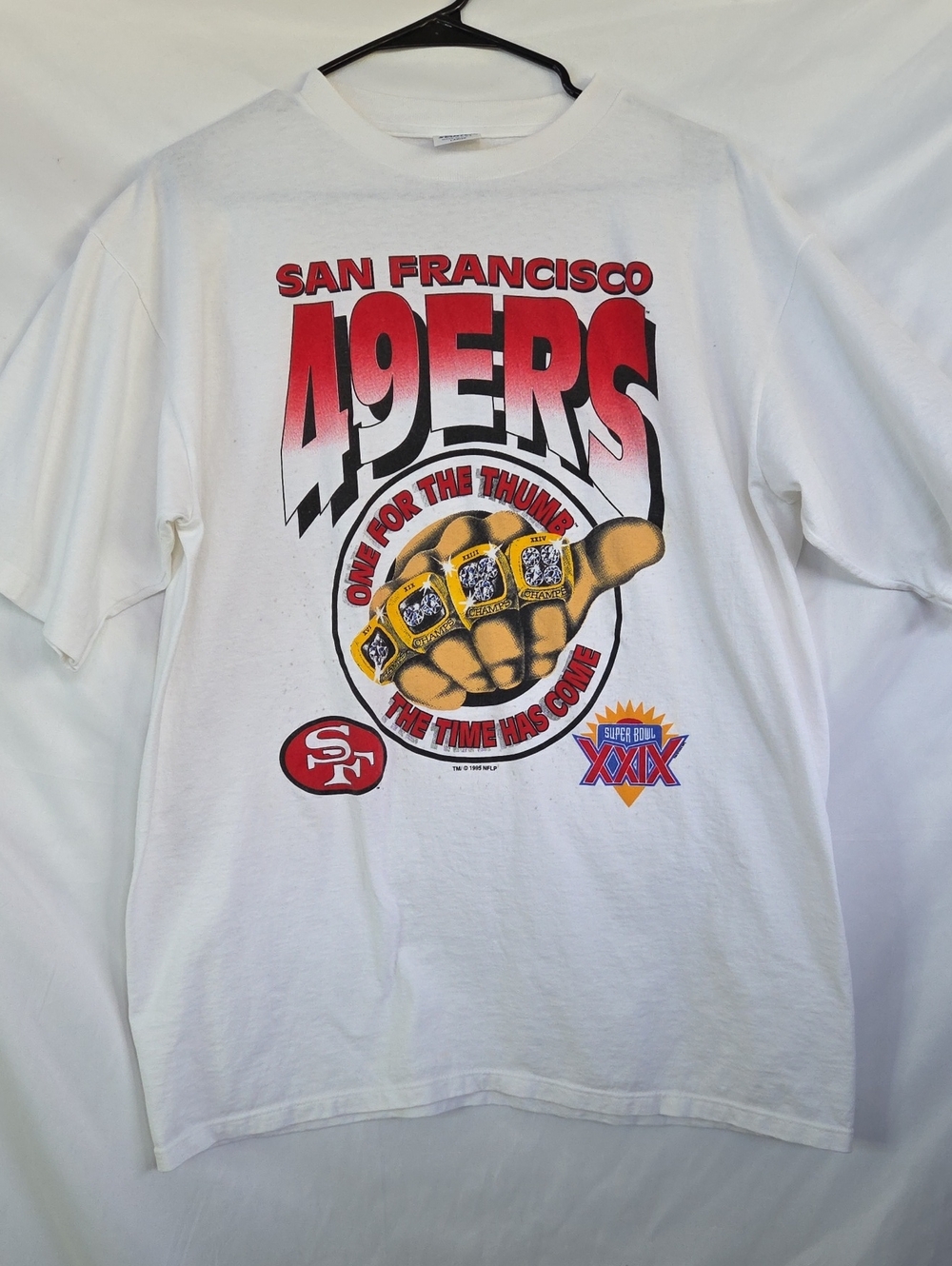 Vintage 1995 SF 49ers Super Bowl XXIX T-Shirt - Deadstock Men's L